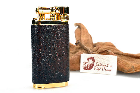 Corona Pipe Lighter Old Boy Goldplatet Briar Sand Corona Pipe Lighter Old Boy Goldplatet Briar Sand